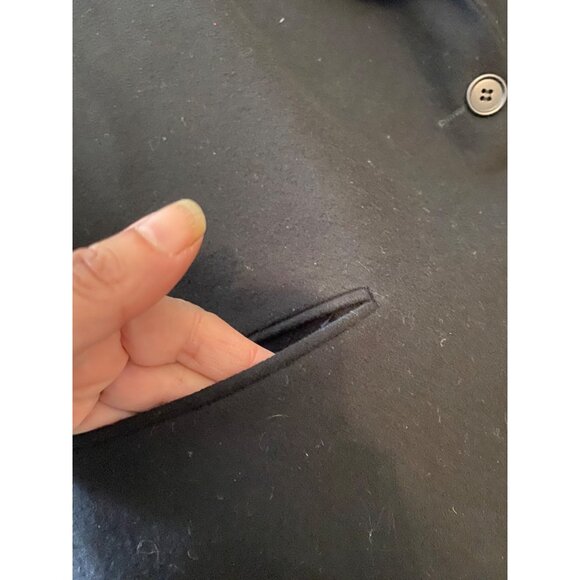 L.L. Bean Mens Black Wool Blazer Size 44 - Picture 5 of 10